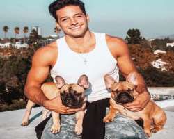 The star is an animal lover and has a couple of dogs in his home.